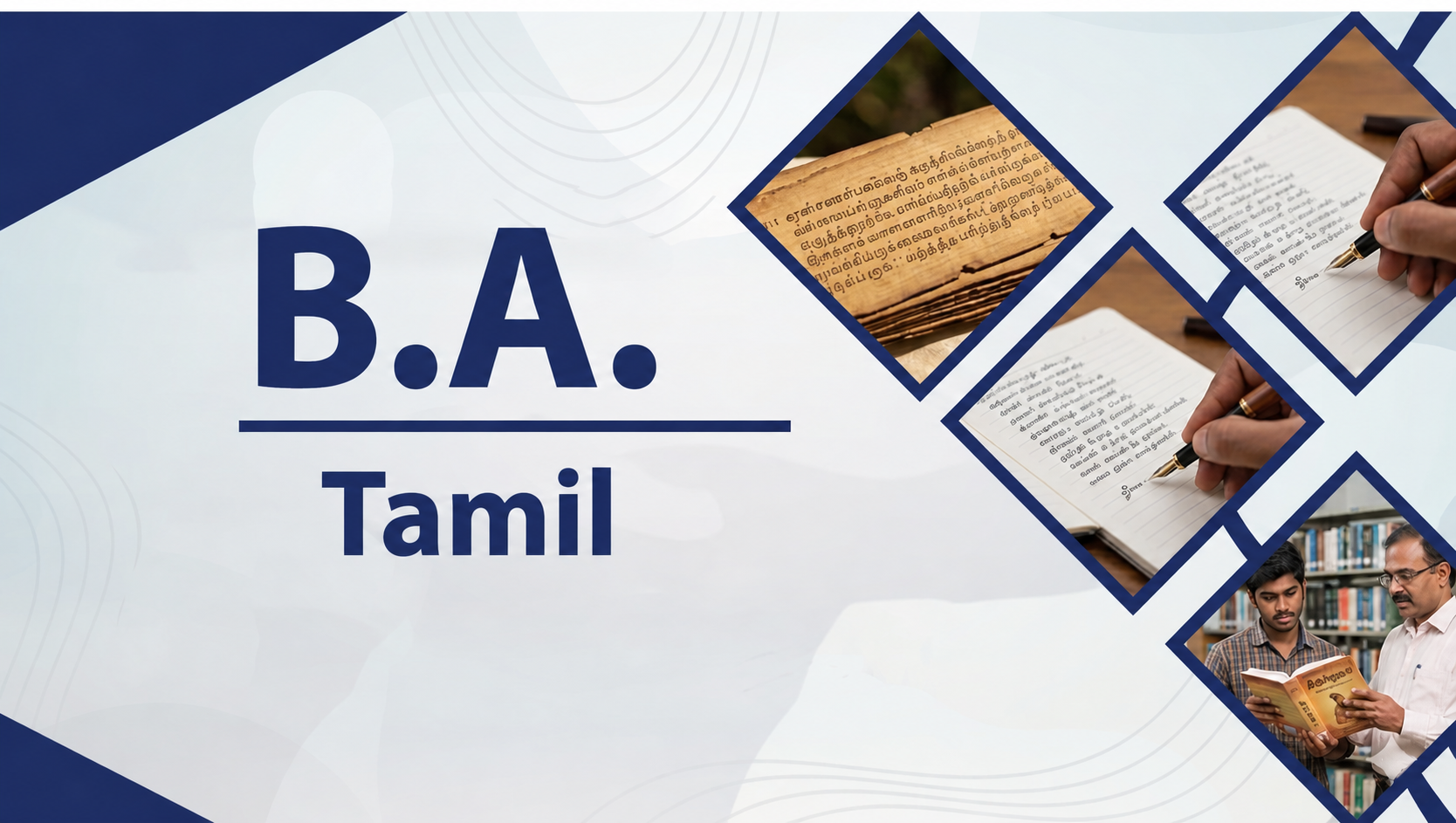 B.A. Tamil course
